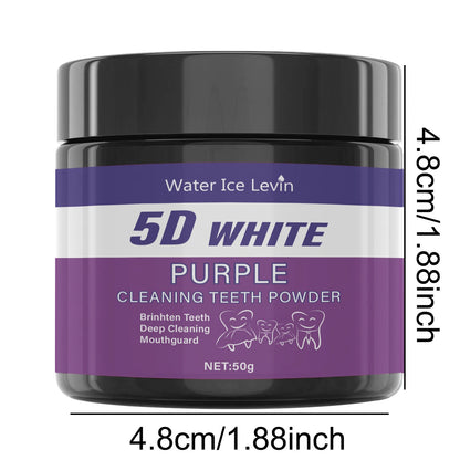 Purple Tooth Whitening Powder — Whiter Teeth in 5 Days, Sulfate-Free