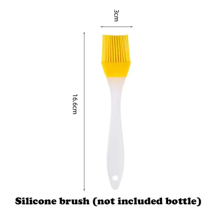 Kitchen Oil Spray Bottle — 200/300/500ml Mist Sprayer & Oil Brush for Cooking, BBQ & Baking