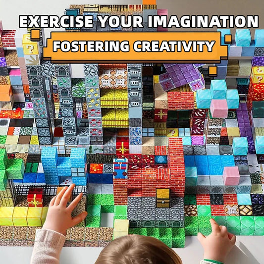 TNT Magnetic Building Blocks Set — DIY Assembly Toy with Storage Box for Kids & Teens (60–200 pcs)