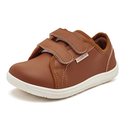 HOBIBEAR Kids Barefoot Minimalist Sneakers — Wide Toe Hook & Loop Lightweight Shoes for Boys & Girls