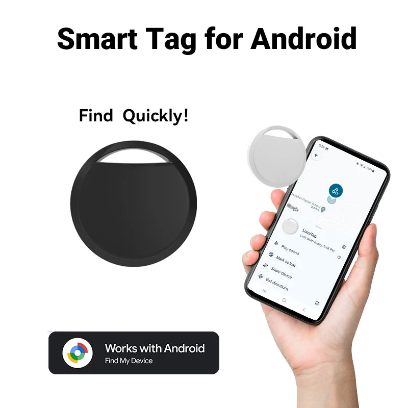 Android Bluetooth Navigation Tracker — Google Find Hub Compatible Key Finder for Samsung, Xiaomi & Pixel