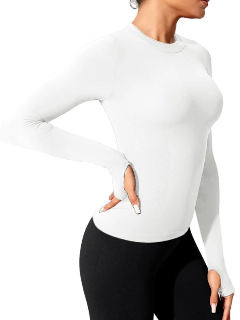 Women's Long Sleeve Yoga Sport Top — Gym Fitness Running Shirt
