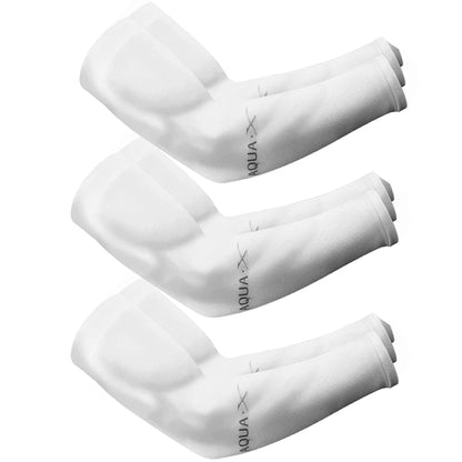 Sun Protection Ice Silk Arm Sleeves — 3 Pairs Unisex UV Guard for Cycling, Driving & Fishing