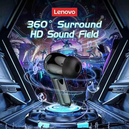 Lenovo GM2 Pro Wireless Gaming Earphones — Bluetooth 5.3, Low Latency Dual Mode, Sports Earbuds with Mic