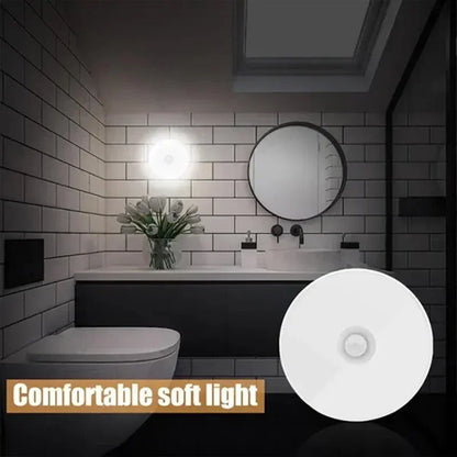USB Rechargeable Motion Sensor Night Light — LED Lamp for Kitchen, Bedroom, Stairs, Hallway & Closet