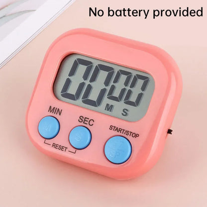 Magnetic LCD Digital Kitchen Timer — Countdown Cooking Timer & Alarm Clock for Home Kitchen