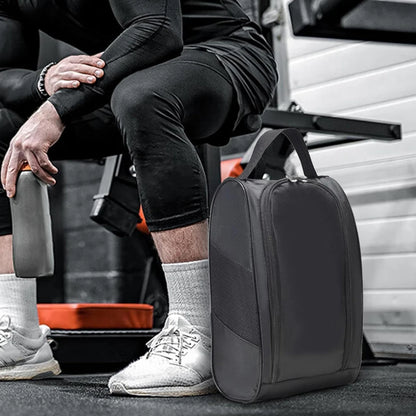 Portable Sports Shoe Bag — Breathable Oxford Carry Bag for Golf, Football & Tennis