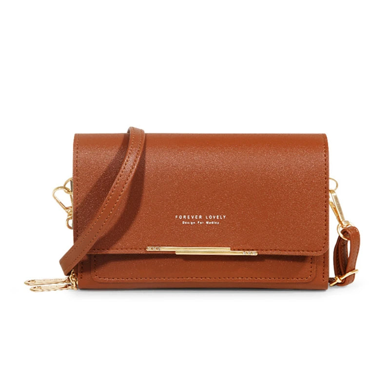 Women's Korean Multi-Card Wallet — Large Capacity Casual Shoulder Bag & Mobile Phone Purse