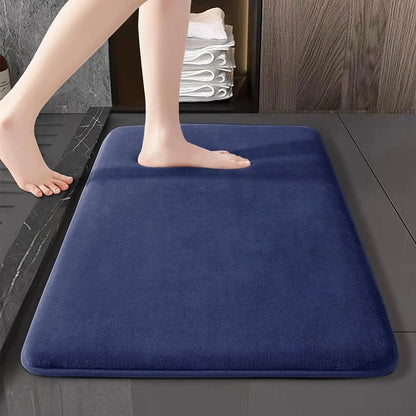 Absorbent Suede-Feel Bathroom Floor Mat – 6 Sizes