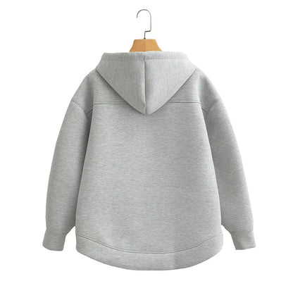 KEYANKETIAN Oversized Zip-Up Hoodie — Unisex High Street Sweatshirt