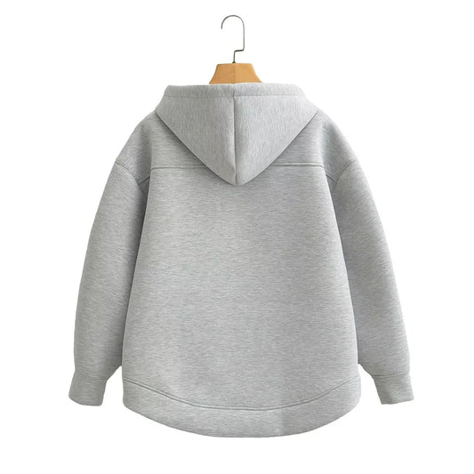KEYANKETIAN Oversized Zip-Up Hoodie — Unisex High Street Sweatshirt