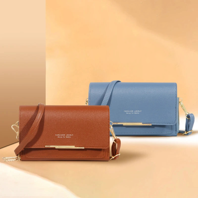 Women's Korean Multi-Card Wallet — Large Capacity Casual Shoulder Bag & Mobile Phone Purse