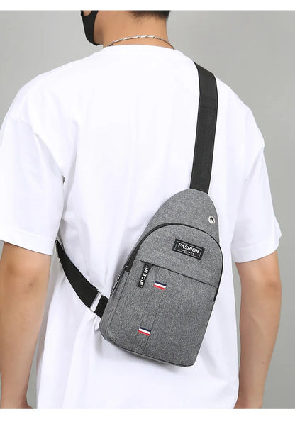 Men's Waterproof Fanny Pack — Adjustable Strap Waist Bag for Travel, Running, Hiking & Cycling