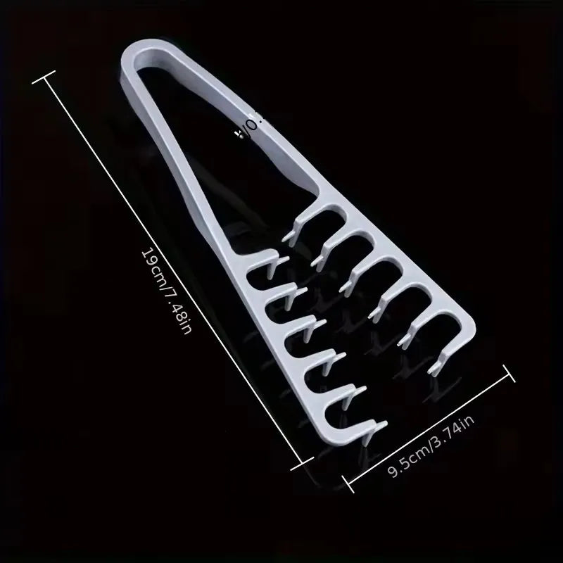 Volumizing Wide-Tooth Hair Styling Comb — Fluffy Texture Curling Tool for All Hair Types