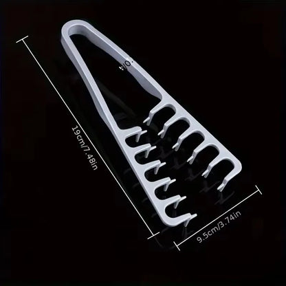 Volumizing Wide-Tooth Hair Styling Comb — Fluffy Texture Curling Tool for All Hair Types