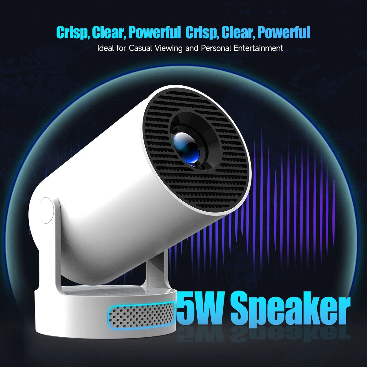 Magcubic HY300 Pro+ 8K WiFi 6 Projector — 290 ANSI Android 14, Bluetooth 5.0 & 1280x720P Home Cinema & Outdoor Projector
