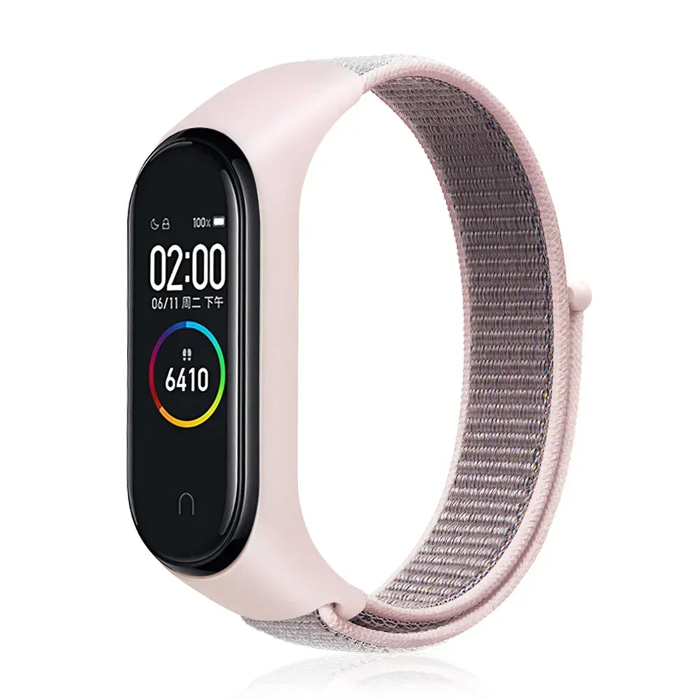 Nylon Sport Strap for Xiaomi Mi Band 3 4 5 6 7 — Soft Adjustable Replacement Wristband