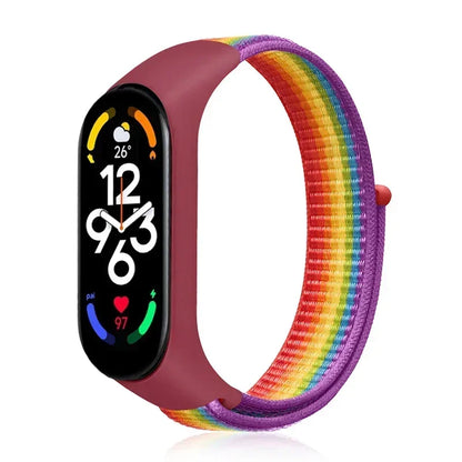 Nylon Sport Strap for Xiaomi Mi Band 3 4 5 6 7 — Soft Adjustable Replacement Wristband