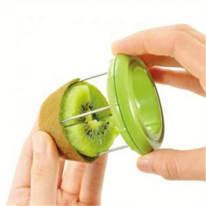 Stainless Steel Kiwi Cutter, Peeler & Slicer — Fast Fruit Peeling Kitchen Gadget