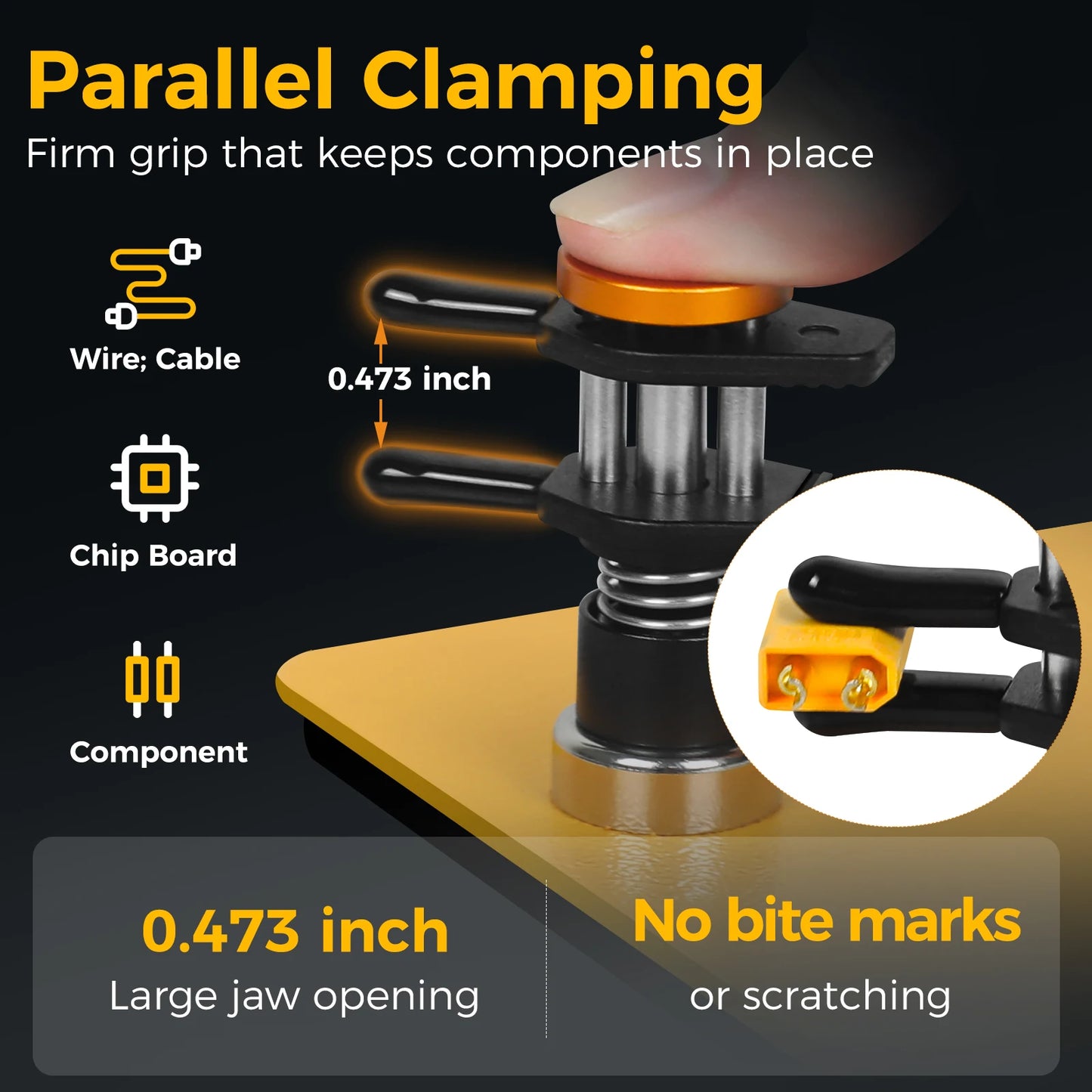 Magnetic Helping Hand Soldering Tool — Third Hand with Flexible Arms & Alligator Clips for Electronics Repair