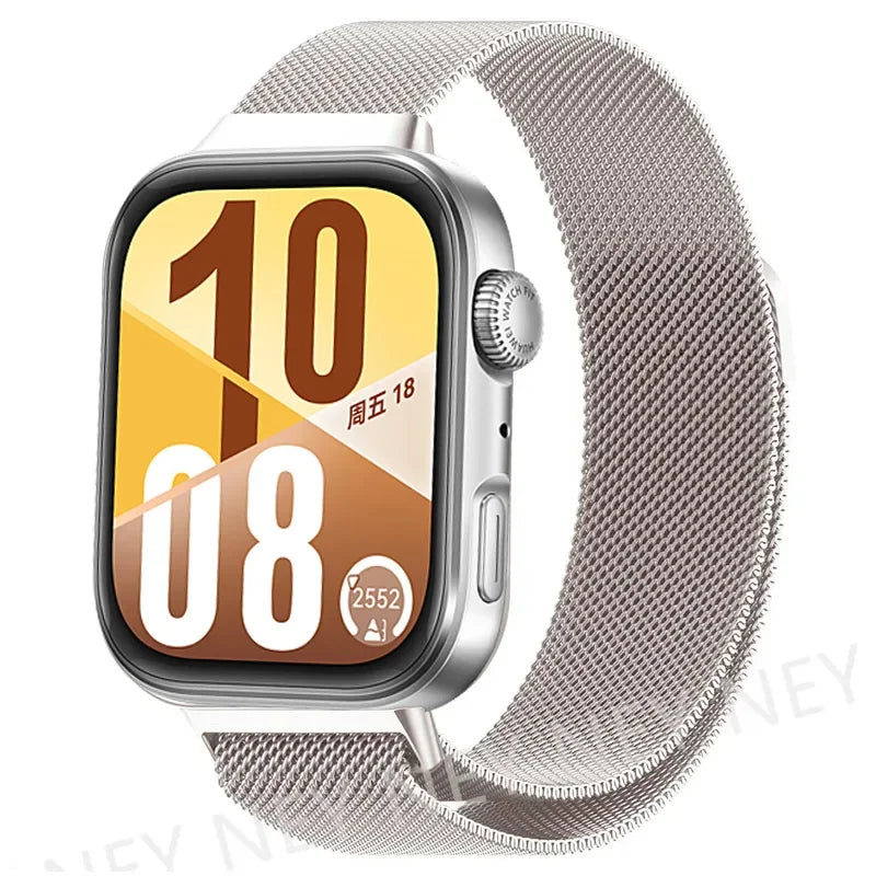 Magnetic Milanese Loop Watch Band — Stainless Steel, Fits Huawei Watch FIT 3 / FIT 4 / FIT 4 Pro