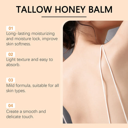 Tallow Honey Glow Cream — Hydrating Face & Body Moisturizer for Firming & Brightening