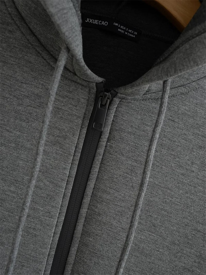 KEYANKETIAN Oversized Zip-Up Hoodie — Unisex High Street Sweatshirt