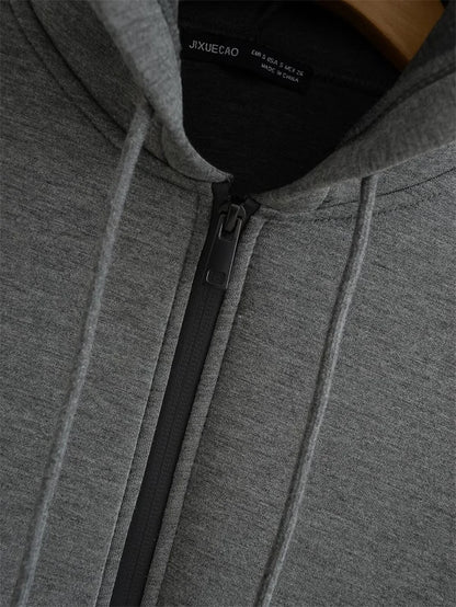 KEYANKETIAN Oversized Zip-Up Hoodie — Unisex High Street Sweatshirt