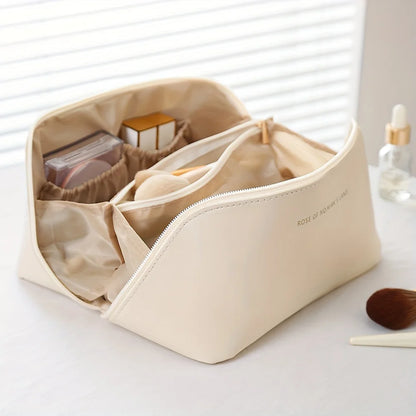 Luxury Makeup Organizer Bag — Zip Travel Cosmetic Case for Women