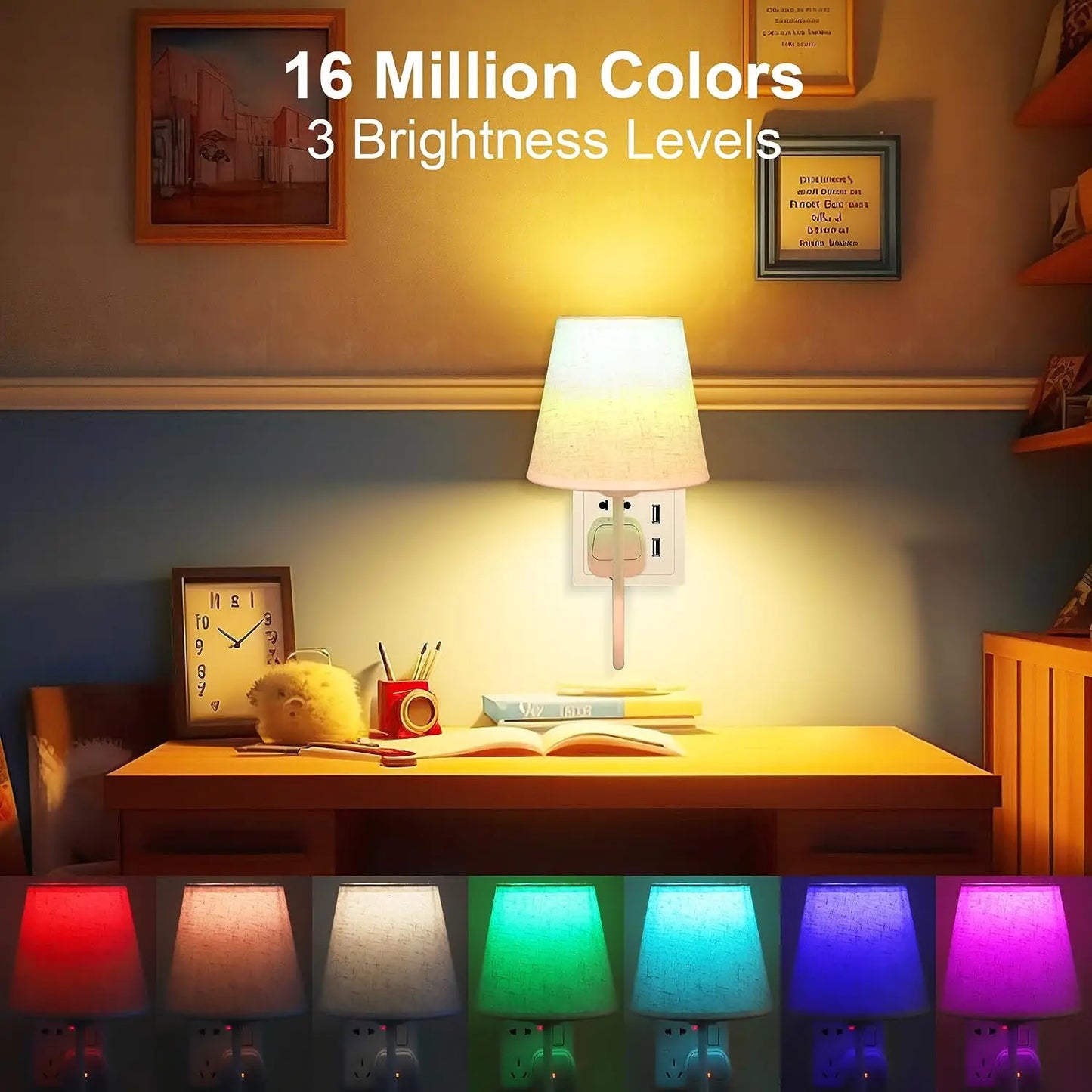 16-Color RGB Smart LED Bulb — Dimmable E27 220V Atmosphere Light with 24-Key Remote Control