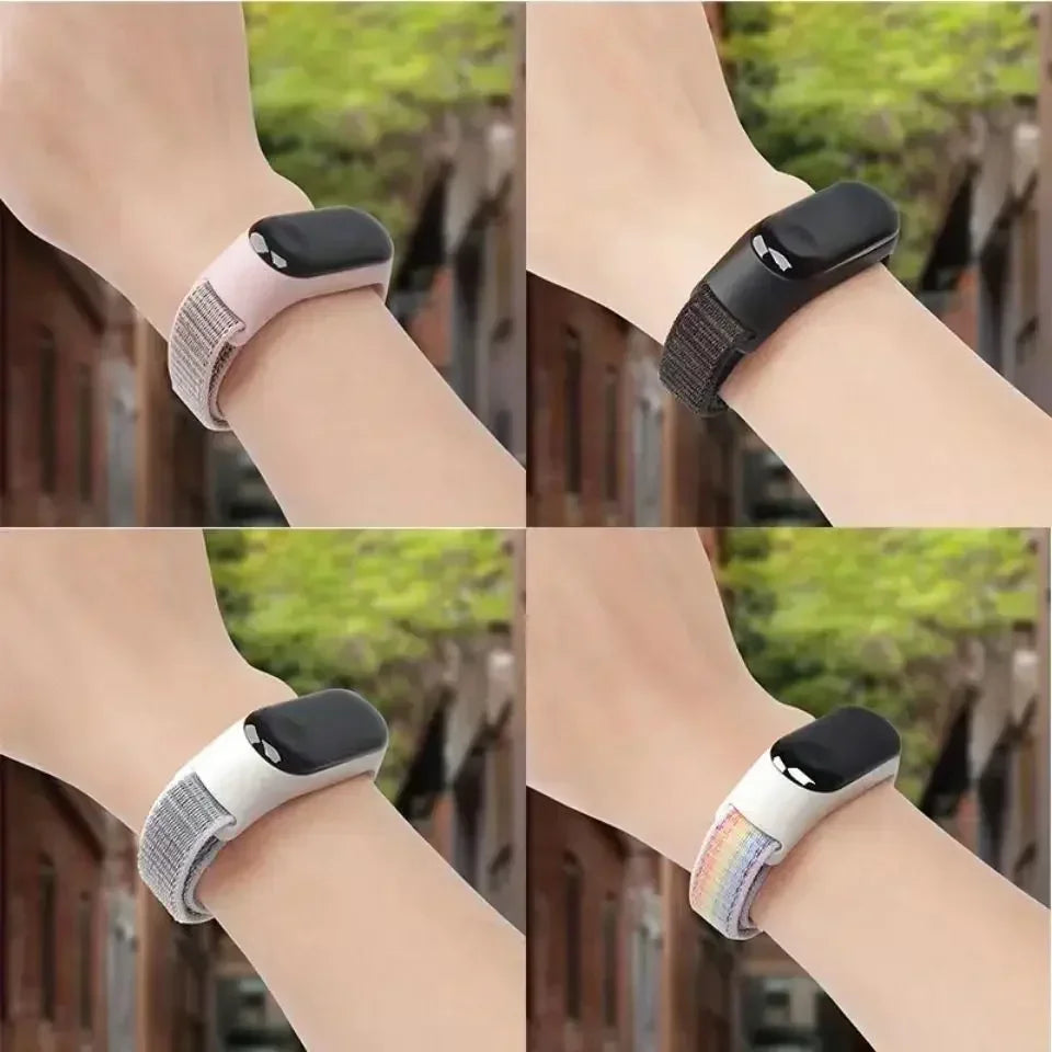 Nylon Sport Strap for Xiaomi Mi Band 3 4 5 6 7 — Soft Adjustable Replacement Wristband