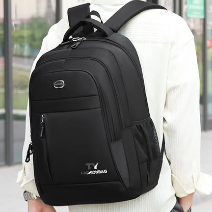 Neutral Nylon Business & Travel Backpack — Unisex Laptop Bag for Work, School & Travel