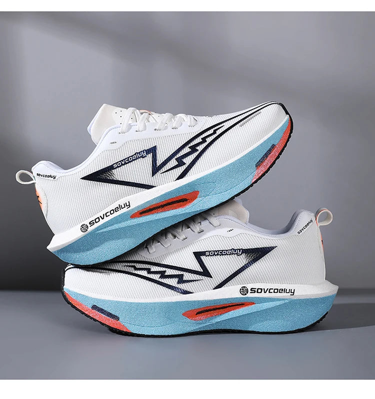 Carbon Board Marathon Running Sneakers — Breathable Lightweight Athletic Shoes for Men & Women