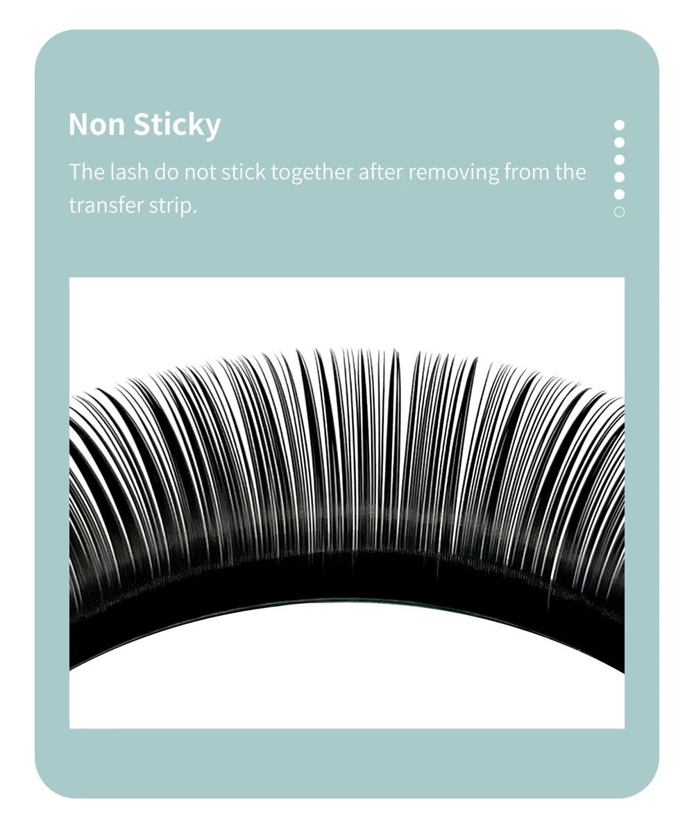 DIYDAY 16-Row Mink Individual Eyelash Extensions — B C CC D DD Curl Natural False Lashes for Makeup