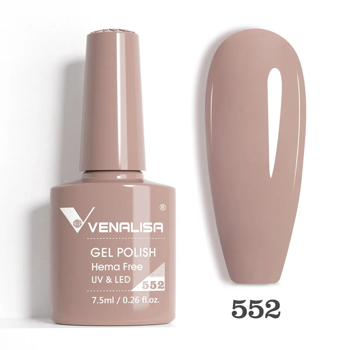 Venalisa HEMA-Free Glitter Gel Nail Polish — Full Coverage UV LED Soak-Off, Jelly Pink & Nude