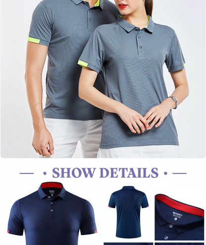 Men's Quick-Dry Sports POLO Shirt — Breathable Short Sleeve Cycling & Fitness Top
