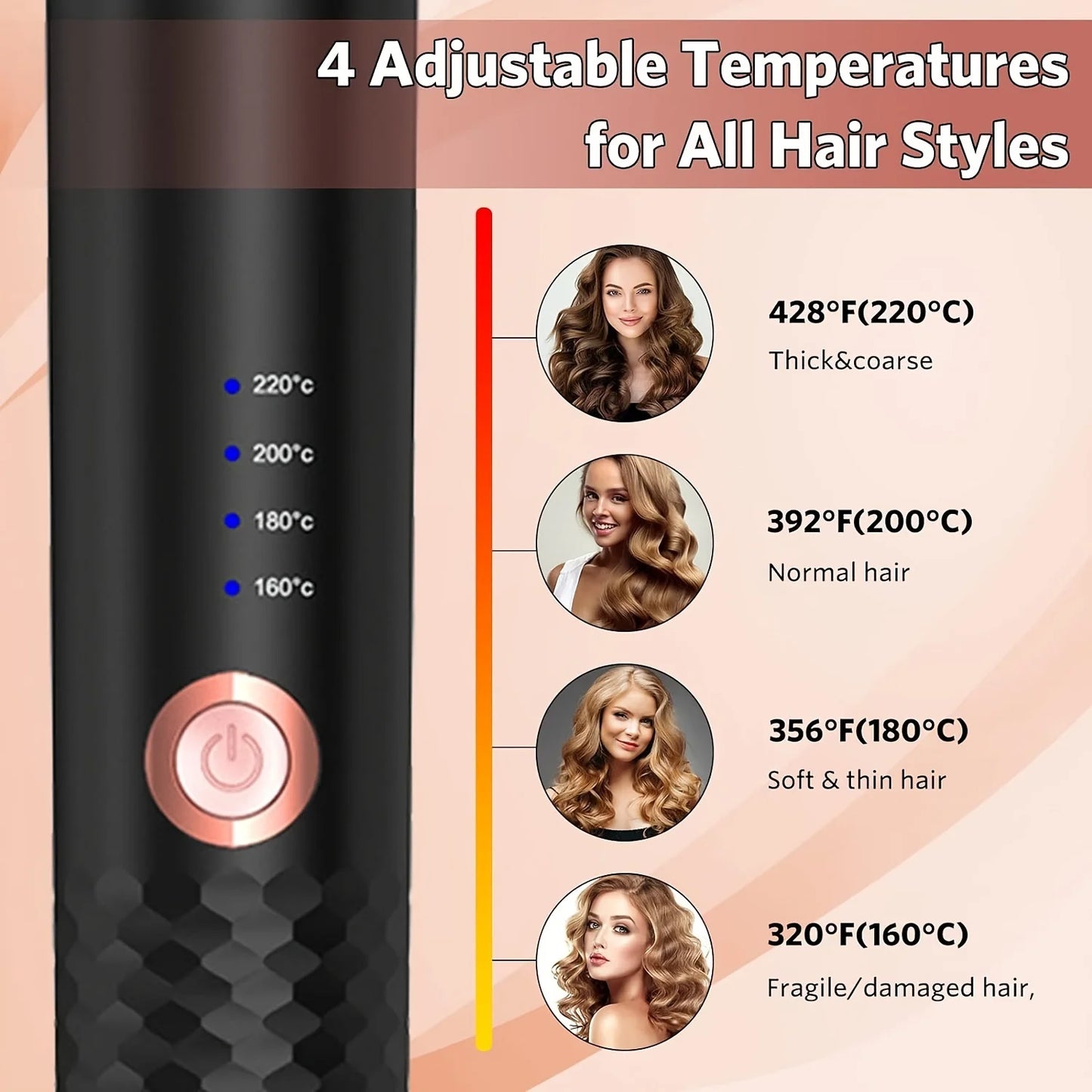 Automatic Ceramic Hair Curler — Auto Rotating Air Spin Wand & Magic Curl Machine for Effortless Waves