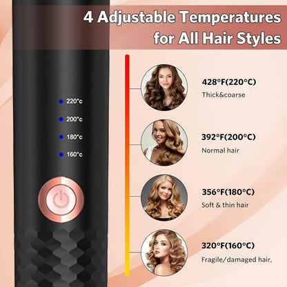 Automatic Ceramic Hair Curler — Auto Rotating Air Spin Wand & Magic Curl Machine for Effortless Waves