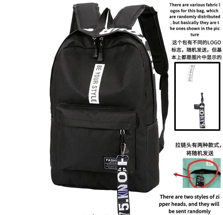 Korean Style Large Capacity Fashion Backpack — Trendy School & Travel Bag for Men & Women