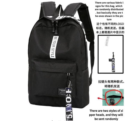 Korean Style Large Capacity Fashion Backpack — Trendy School & Travel Bag for Men & Women