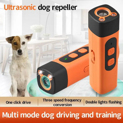 Ultrasonic Dog Barking Deterrent — Rechargeable Anti-Bark Training Device for Dogs