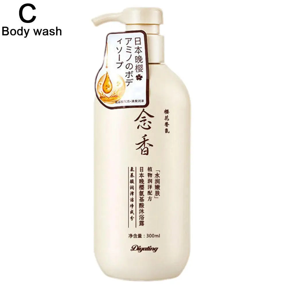 Amino Acid Japanese Evening Shampoo & Conditioner — 300ml Fragrant Hair Care for Soft, Healthy Hair