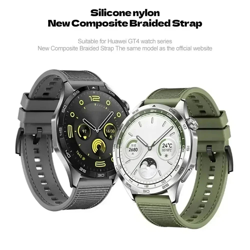 22mm Nylon Sport Watch Band — Compatible with Huawei & Samsung Galaxy Watch