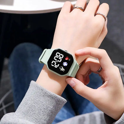 Kids Sport LED Digital Watch — Waterproof Silicone Wristwatch for Boys & Girls