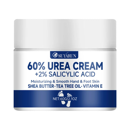 SUYARUN 60% Urea Foot Cream — Intensive Cracked Heel & Dry Skin Treatment, Diabetic Foot Care