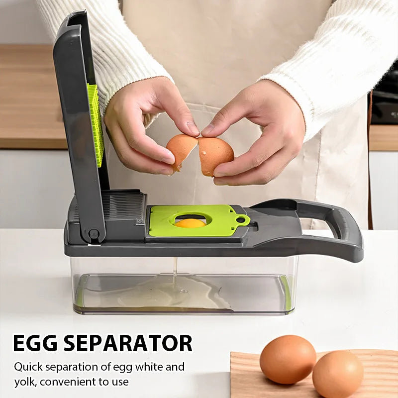 16-in-1 Multifunctional Vegetable Cutter Set — Dice, Slice, Shred & Grate Fruits and Vegetables
