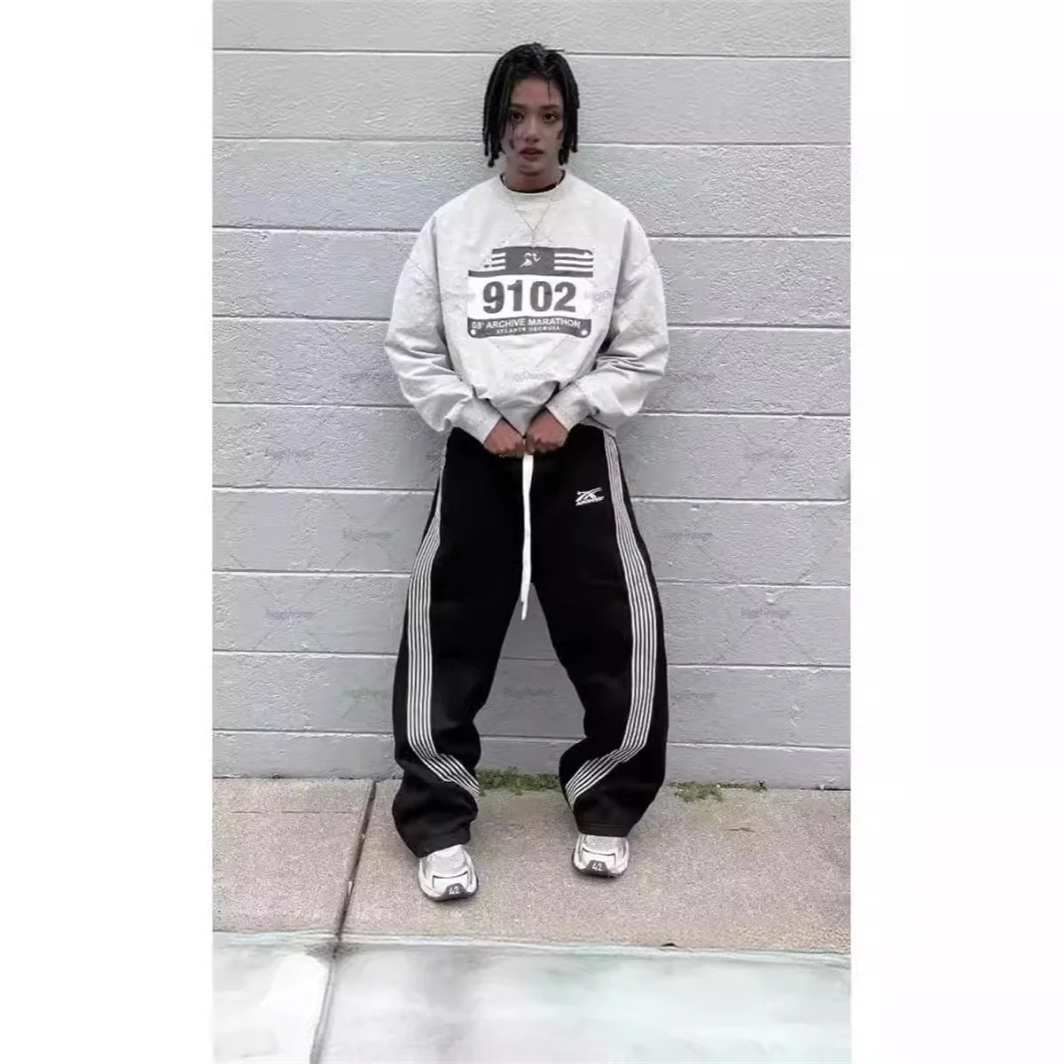 Camo Tactical Jogger Sweatpants — Y2K Embroidered Cargo Pants for Men & Women