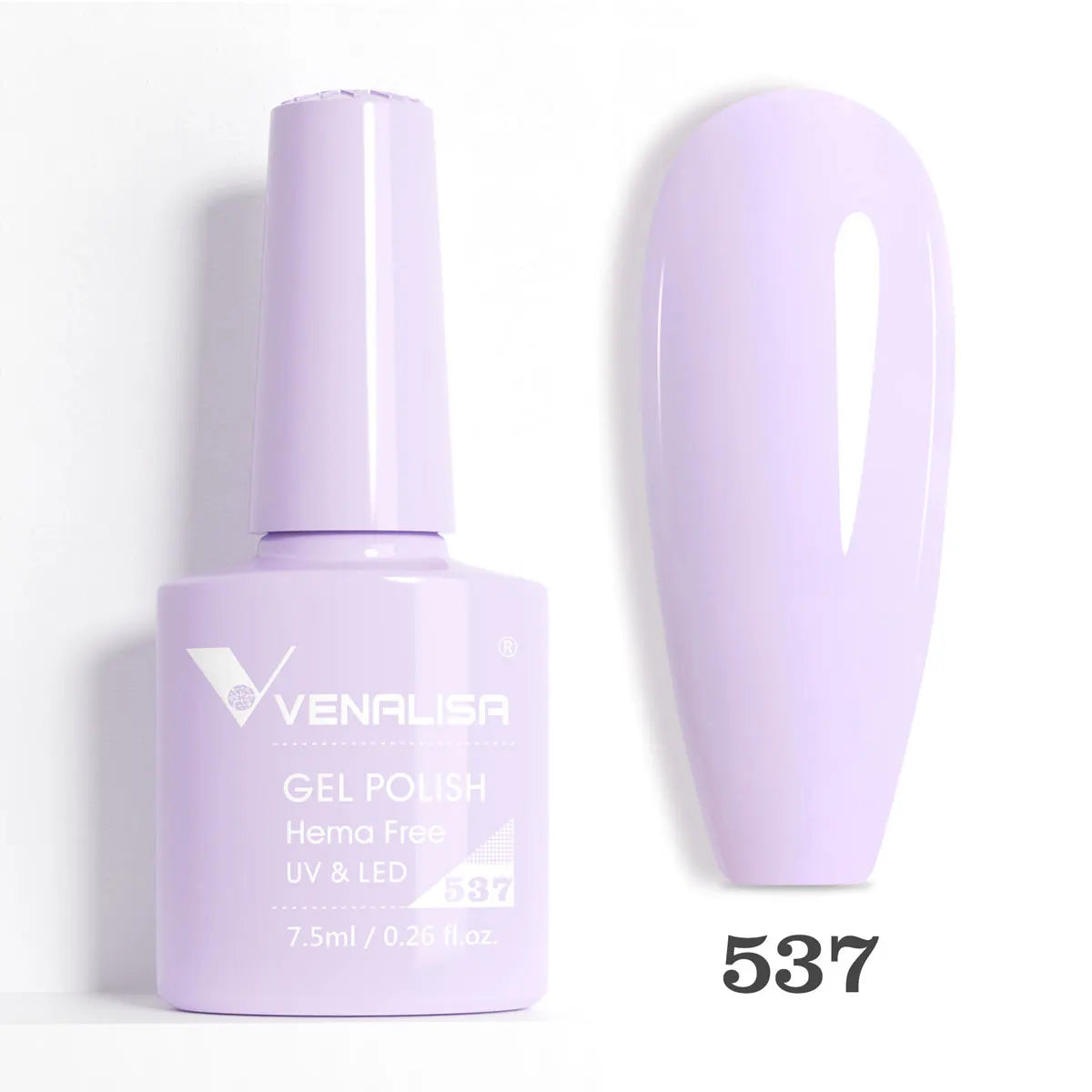 Venalisa HEMA-Free Glitter Gel Nail Polish — Full Coverage UV LED Soak-Off, Jelly Pink & Nude