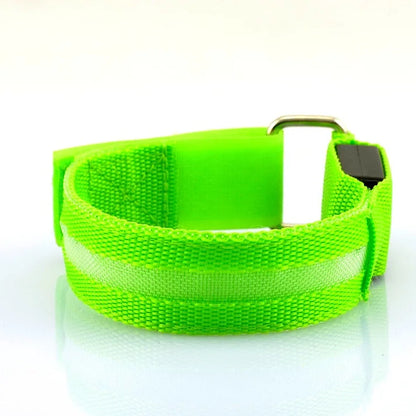 LED Safety Armband Light — USB Rechargeable Running & Cycling Wristband