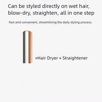 2-in-1 Negative Ion Hair Dryer & Straightener — Multi-Function Long-Lasting Styling Tool for Wet or Dry Hair